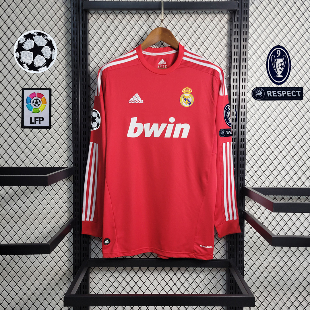 Real Madrid Retro 11-12 Third Away Long Sleeve Jersey